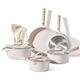 CAROTE Pots and Pans Set Nonstick,Induction Kitchen Cookware Sets, 11Pcs Non Stick Cooking Set w/Frying Pans & Saucepans(PFOS, PFOA Free)