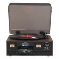 Denver MRD-52 Musiksystem mit DAB+/FM/AM Radio, Plattenspieler und CD Player, Holzoptik