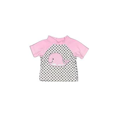 Little Me Rash Guard: White Sporting & Activewear - Size 6-9 Month