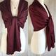 Burgundy Shawl/Wrap Silk Burgundysilk Pashmina/ Red /Red Wedding