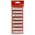 Italian Options - Happy Christmas Red 3D Banners Luxury Card Toppers X 8