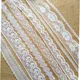 10 Yards Gestickte Net Weiß Schwarz Spitze Trim Band Stoff Bekleidung Stirnband Hochzeit Party