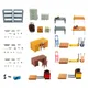 1/64 Mini Auto Reparatur Shop Figur Sand Tabelle Szene Diorama Sammlung Geschenke Stand Tisch