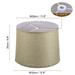 Drum Lampshade for Table Lamps 11.6"x12.6"x9.8" Floor Lamp Shade