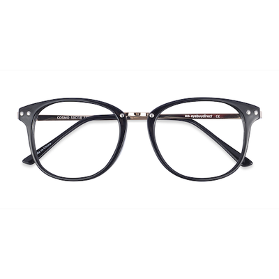 Unisex s square Black Plastic, Metal Prescription ...