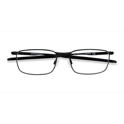 Male s rectangle Matte Black Metal Prescription eyeglasses - Eyebuydirect s Oakley Barrelhouse