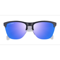 Unisex s browline Matte Black Matte Clear Plastic Prescription sunglasses - Eyebuydirect s Oakley Frogskins Lite