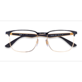 Unisex s square Black Gold Metal Prescription eyeglasses - Eyebuydirect s Ray-Ban RB6363