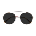 Unisex s aviator Matte Gold Metal Prescription sunglasses - Eyebuydirect s Data