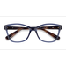 Female s horn Transparent Blue Plastic Prescription eyeglasses - Eyebuydirect s Vogue Eyewear VO2998