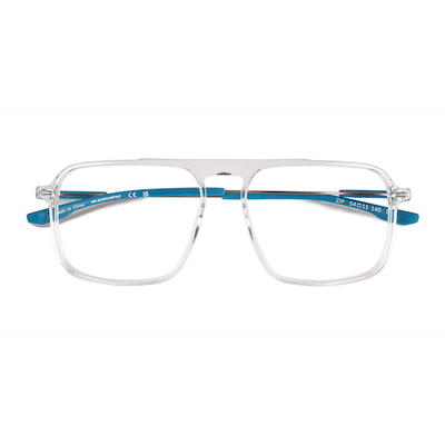Unisex s square Crystal Acetate Prescription eyeglasses - Eyebuydirect s Zip