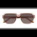 Male s square Crystal Brown Acetate Prescription sunglasses - Eyebuydirect s Giorgio