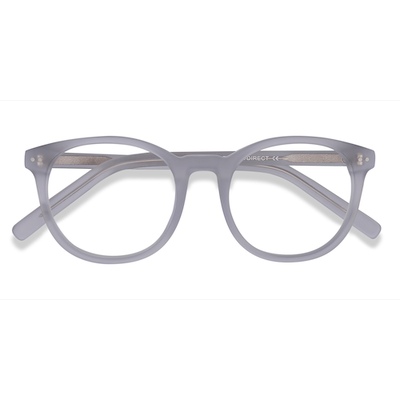 Unisex s round Matte Clear Acetate Prescription eyeglasses - Eyebuydirect s Primrose