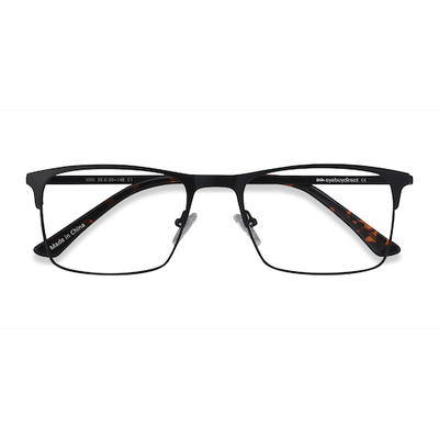 Male s rectangle Black Metal Prescription eyeglasses - Eyebuydirect s Vigo