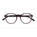 Unisex s round Dark Brown Acetate Prescription eyeglasses - Eyebuydirect s Halcyon