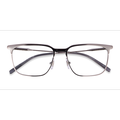 Male s square Gunmetal Metal Prescription eyeglasses - Eyebuydirect s ARNETTE Maybe Mae