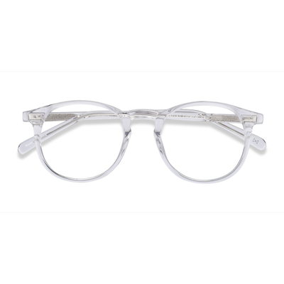 Unisex s round Clear Acetate Prescription eyeglasses - Eyebuydirect s Prism