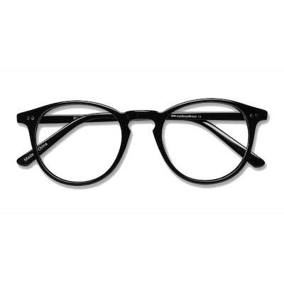 Unisex s round Black Acetate Prescription eyeglasses - Eyebuydirect s Kyoto