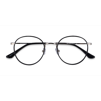 Unisex s round Black Acetate, Metal Prescription eyeglasses - Eyebuydirect s Alchemist