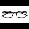 Unisex s rectangle Black Acetate Prescription eyeglasses - Eyebuydirect s Mesquite