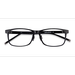 Unisex s rectangle Black Acetate Prescription eyeglasses - Eyebuydirect s Calling