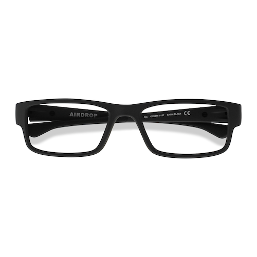 Female s rectangle Satin Black Plastic Prescription eyeglasses - Eyebuydirect s Oakley Airdrop