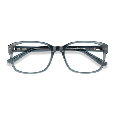 Male s rectangle Clear Gray Acetate Prescription eyeglasses - Eyebuydirect s Tobias