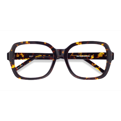 Unisex s rectangle Tortoise Acetate Prescription eyeglasses - Eyebuydirect s Renee