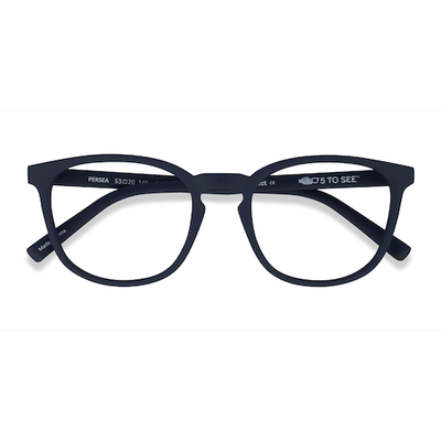 Unisex s square Abyssal Blue Eco Friendly,Plastic Prescription eyeglasses - Eyebuydirect s Persea