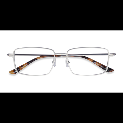 Male s rectangle Light Silver Aluminium Alloy,Titanium Prescription eyeglasses - Eyebuydirect s Celsius