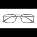 Male s rectangle Clear Gray Silver Acetate,Metal Prescription eyeglasses - Eyebuydirect s Watson
