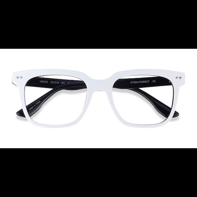 Unisex s square White Black Acetate Prescription eyeglasses - Eyebuydirect s Ursus