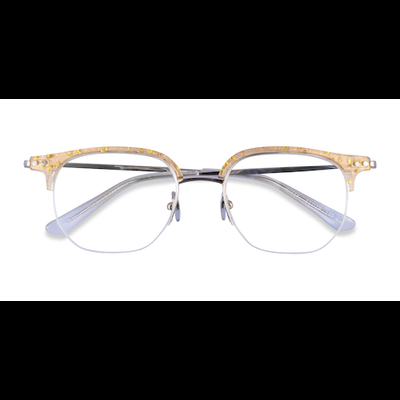 Female s browline Clear Yellow Silver Acetate,Metal Prescription eyeglasses - Eyebuydirect s Witty