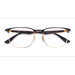 Unisex s square Black Gold Metal Prescription eyeglasses - Eyebuydirect s Ray-Ban RB6363