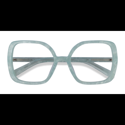 Female s square Green Acetate Prescription eyeglasses - Eyebuydirect s Irene