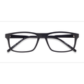 Unisex s rectangle Matte Black Plastic Prescription eyeglasses - Eyebuydirect s ARNETTE Dark Voyager