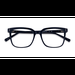 Unisex s square Navy Acetate Prescription eyeglasses - Eyebuydirect s Amia
