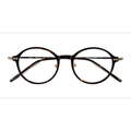 Unisex s round Tortoise Bronze Acetate,Metal Prescription eyeglasses - Eyebuydirect s Reily