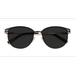 Unisex s browline,round Black Metal Prescription sunglasses - Eyebuydirect s Maui