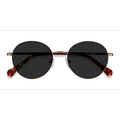 Unisex s round Bronze Acetate, Metal Prescription sunglasses - Eyebuydirect s Grasp