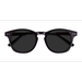 Unisex s round Aubergine Acetate,Eco Friendly,Metal Prescription sunglasses - Eyebuydirect s Pangea