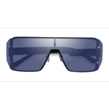 Male s rectangle Black Blue Acetate,Metal Prescription sunglasses - Eyebuydirect s Bot