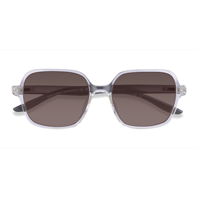 Unisex s square Shiny Crystal Plastic Prescription sunglasses - Eyebuydirect s Fierce