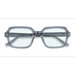 Unisex s square Matte Gray Smoke Acetate Prescription sunglasses - Eyebuydirect s Resort