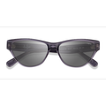 Female s horn Transparent Dark Gray Acetate Prescription sunglasses - Eyebuydirect s Vogue Eyewear VO5513S