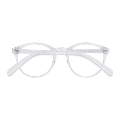 Unisex s round Clear Plastic Prescription eyeglasses - Eyebuydirect s Revolution