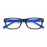 Unisex s rectangle Black Acetate Prescription eyeglasses - Eyebuydirect s Ray-Ban RB5268