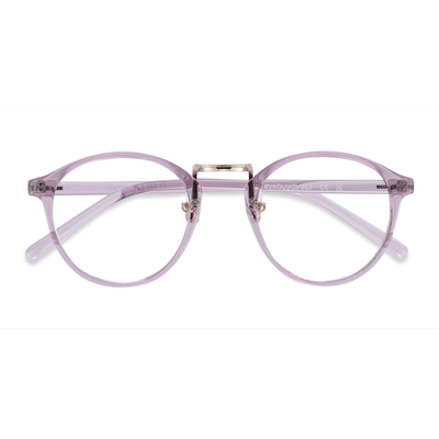 Female s round Lavender Metal,Plastic Prescription eyeglasses - Eyebuydirect s Chillax