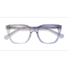 Unisex s square Clear Gray Acetate Prescription eyeglasses - Eyebuydirect s Lunar