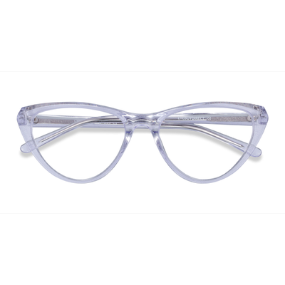 Female s horn Clear Acetate Prescription eyeglasses - Eyebuydirect s Maine